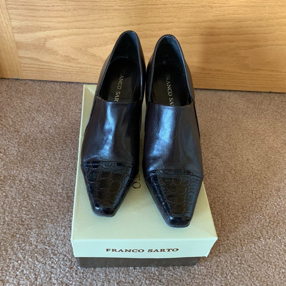 Franco Sarto Booties Size 8 , Dark Brown